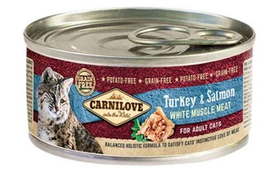 Carnilove Turkey & Salmon for Adult Cats - Влажный корм с индейкой и лососем для взрослых котов 100561/111283/8998 фото