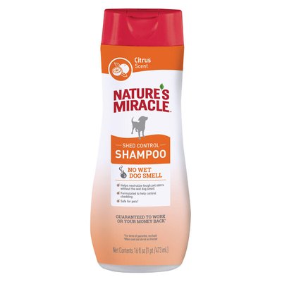 Nature's Miracle Shed Control Shampoo - Шампунь против линьки с цитрусом для собак 680430/ 982933 USA фото