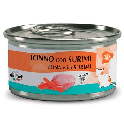 Marpet Chef Tuna & Surimi – Дополнительный консервированный корм с тунцом и сурими для кошек GN23/080 фото