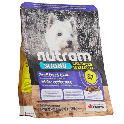 Nutram S7 Sound Balanced Wellness Small Breed Adult Dog - Сухой корм с курицей для взрослых собак мелких пород S7_(340g) фото