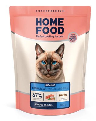 Home Food Сухий корм «Морський коктейль» для дорослих котів з алергією 3068004 фото