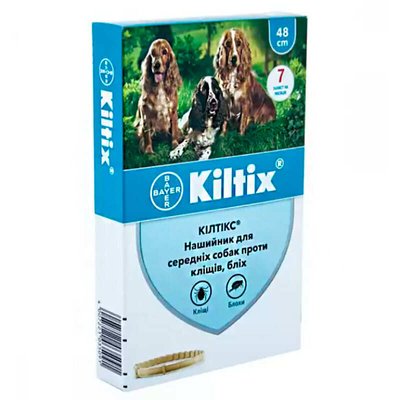 Kiltix by Bayer Animal - Протипаразитарний нашийник для собак від бліх та кліщів 17098 фото