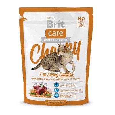 Brit Care Cat Cheeky - Сухий корм з олениною та рисом для дорослих котів, які мешкають на вулиці 132614 /5685***** фото