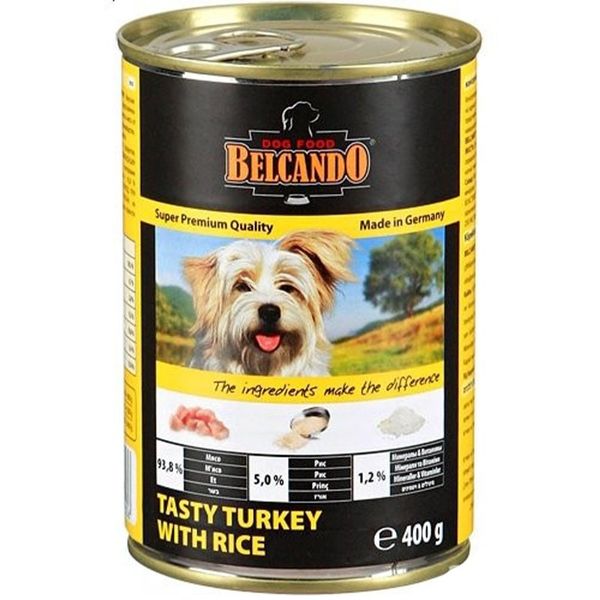 Belcando Консервированный суперпремиальный корм с вкусной индейкой и рисом для собак всех возрастов 51253530 фото