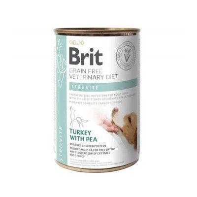 Brit GF Veterinary Diet Dog Struvite - Вологий корм з індичкою для собак, лікування та профілактика сечокам'яної хвороби 100279/6078 фото