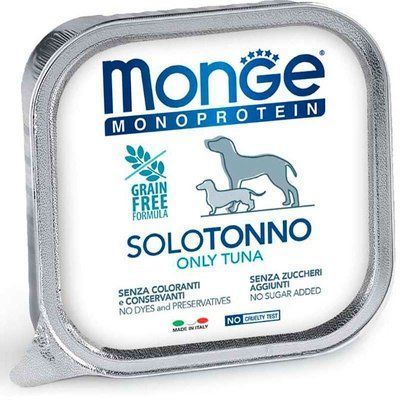 Monge Monoprotein Dog Solo Tuna 100% &ndash; Монопротеїновий паштет з тунцем для собак 70014168 фото