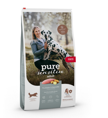 Mera Dog Pure Sensitive Fresh meat Turkey and Kartoffel 1 кг - Сухий беззерновий корм з індичкою та картоплею для собак 057181 - 7126 фото