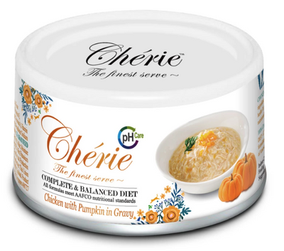 Cherie Urinary Care Chiсken & Pumpkin - Вологий корм мікс курки і гарбуза в соусі для дорослих котів CHT17504 фото