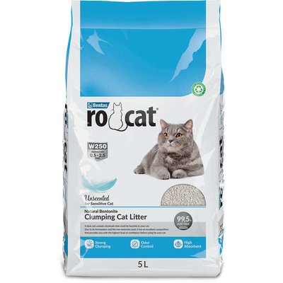 RoCat Cat Litter Unscented - Бентонітовий наповнювач для котячого туалету без аромату 162189 фото