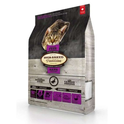 Oven-Baked Tradition Grain-Free Duck Formula - Беззерновий сухий корм зі свіжим м'ясом качки для котів різних порід на всіх етапах життя 9770-350 фото