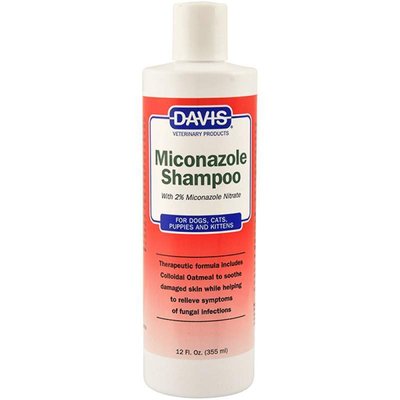 Davis Miconazole Shampoo - Шампунь з 2% нітратом міконазолу для собак і котів з захворюваннями шкіри, 355 мл MS12 фото