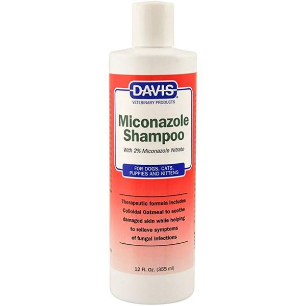Davis Miconazole Shampoo - шампунь с 2% нитратом миконазола для собак и кошек с заболеваниями кожи, 355 мл MS12 фото