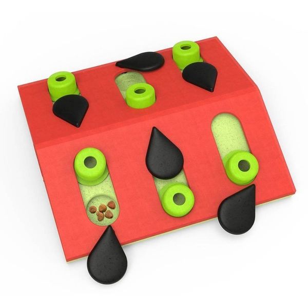Nina Ottosson Puzzle&Play Melon Madness - Интерактивная игрушка-головоломка "Арбуз" для кошек no69583 фото