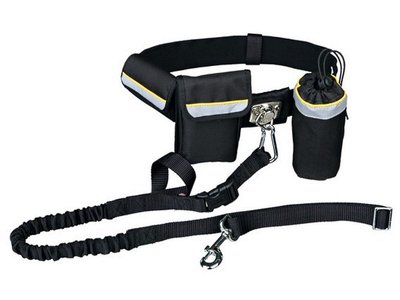Trixie Waist Belt with Leash- Ремень поясной с поводком для собак 1275 фото