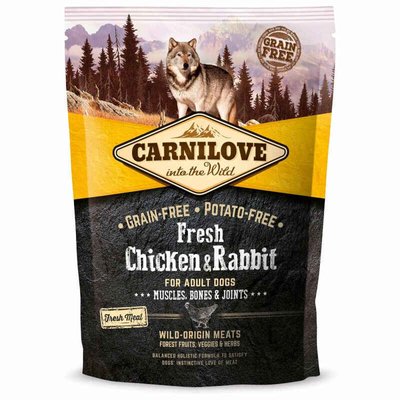 Carnilove Fresh Chicken and Rabbit for Adult Dog - Беззерновой корм с курицей и кроликом для взрослых собак 170867/7502 фото