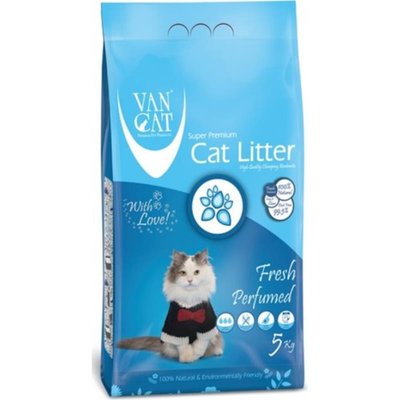 VanCat Cat Litter Fresh - Бентонитовый наполнитель для кошачьего туалета с ароматом свежести 70563 фото
