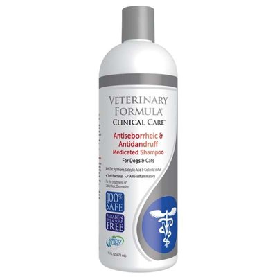 Veterinary Formula Antiseborrheic & Anti Dandruff Shampoo - Шампунь антисеборейный для собак и кошек 01370 фото