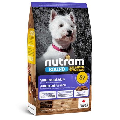 Nutram S7 Sound Balanced Wellness Small Breed Adult Dog - Сухой корм с курицей для взрослых собак мелких пород S7_(20kg) фото