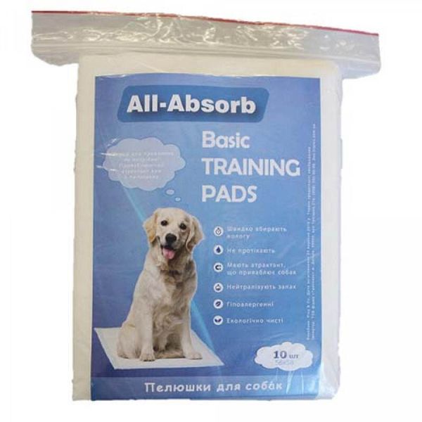 All-Absorb Basic Training Pads - Пеленки тренировочные для собак и щенков 136454 фото