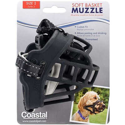 Coastal Soft Basket Muzzle - Силіконовий намордник для собак 01365_BLK01 фото