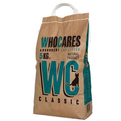 WhoCares WC Classic - Наполнитель впитывающий в кошачий туалет, без запаха 800284 фото