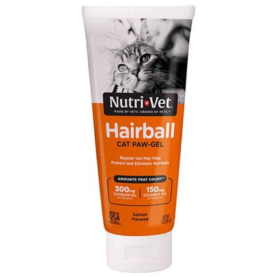 Nutri-Vet Hairball Salmon flavor - Добавка для котов с лососем 50403 фото