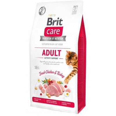 Brit Care Cat Grain-Free Adult Activity Support - Сухой беззерновой корм с индейкой и курицей для взрослых кошек с высоким уровнем активности 171297/0815 фото
