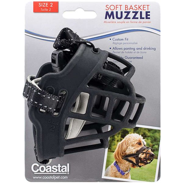 Coastal Soft Basket Muzzle - Силиконовый намордник для собак 01365_BLK01 фото