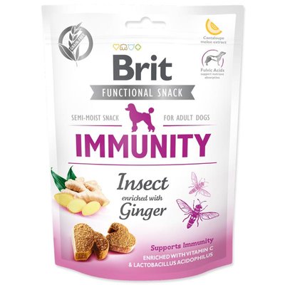 Brit Care Dog Functional Snack Immunity Insect – Функціональні ласощі з комахами й імбиром для імунітету дорослих собак всіх порід 111421/9970 фото