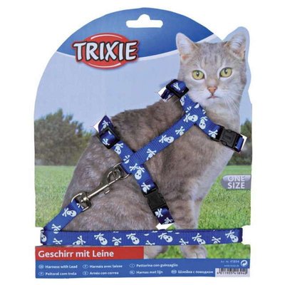 Trixie Skull - Шлея з повідцем для котів 41894 фото