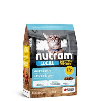 Nutram I12 Ideal Solution Support Weight Control Cat - Сухий корм з куркою для котів з надмірною вагою I12_(1,13kg) фото