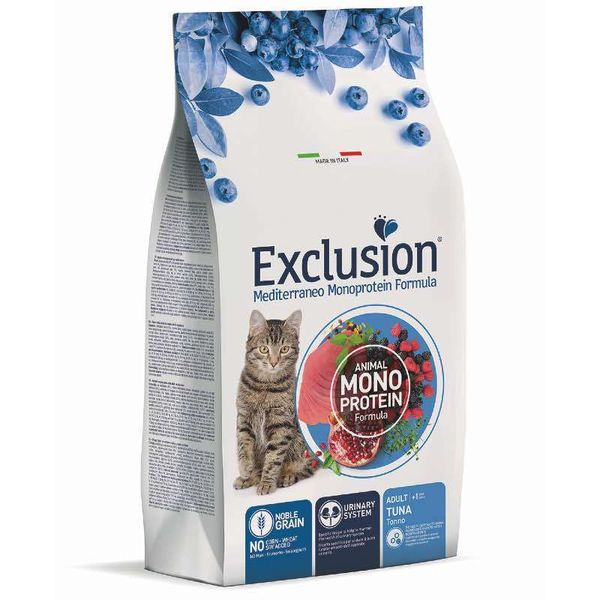 Exclusion Noble Grain Cat Adult Tuna - Монопротеїновий сухий корм з тунцем для дорослих котів всіх порід віком від 12 місяців 5196 фото