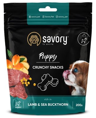 Savory crunchy snacks Puppies with Lamb and Sea Buckthorn - Ласощі хрусткі з ягням та обліпихою для здорового росту цуценят  31379 фото
