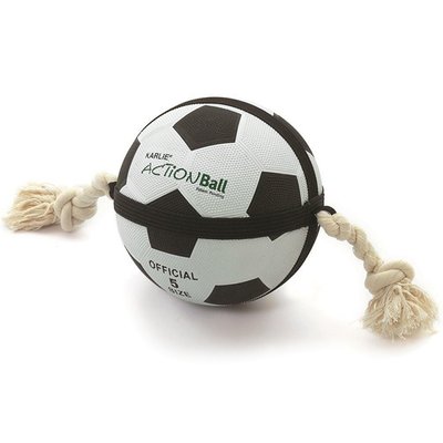 Flamingo Игрушка для собак Actionball футбольный мяч на шнурке (резина) 19 см 5345415 фото