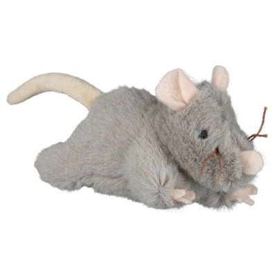 Trixie Игрушка Мышка плюшевая с пищалкой для котов 45788 фото