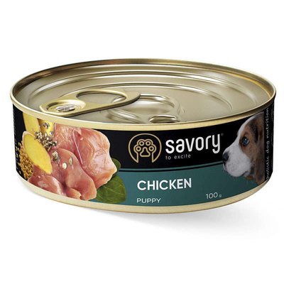 Savory Chicken Puppy - Влажный корм из мяса курицы для щенков 30532 фото