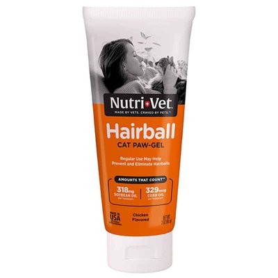 Nutri-Vet Hairball Chicken Flavor - Добавка для котів для легкого виведення шерсті 99850 фото