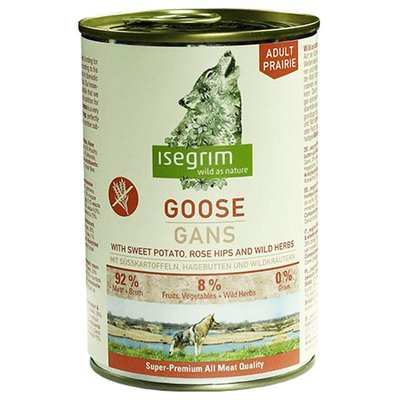 Isegrim Goose with Sweet Potato Rose Hip & Wild Herbs - Консервований корм з гусаком, бататом, шипшиною і травами 95713 фото
