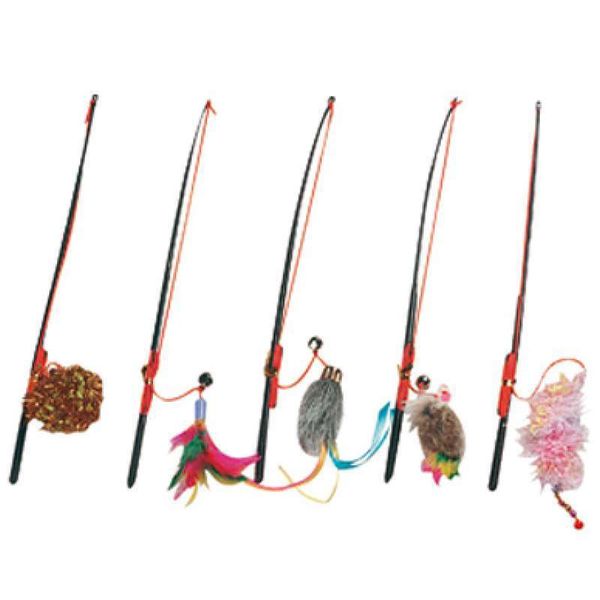 Karlie-Flamingo Fishing-Rod - Удочка дразнилка с игрушкой для котов 503853 фото