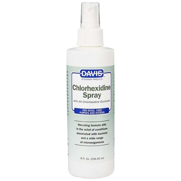 Davis Chlorhexidine Spray - Спрей з хлоргексидином для собак та котів із захворюваннями шкіри та шерсті CHSP08 фото