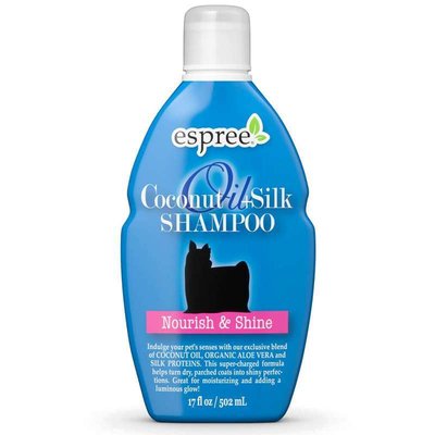 Espree Coconut Oil + Silk Shampoo - Шампунь с кокосовым маслом и протеинами шелка для питания и блеска шерсти собак e01790 фото