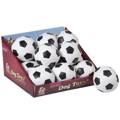 Flamingo Игрушка для собак Soccerball черно-белый мячик, 10 см 501095 фото