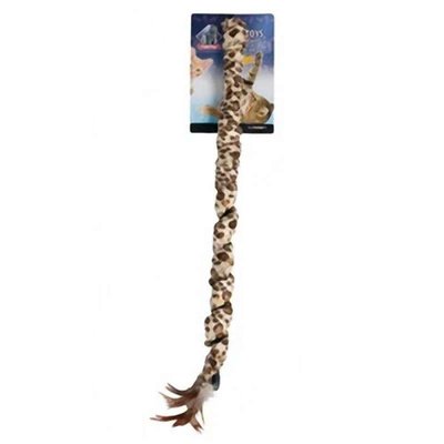 Karlie-Flamingo Leopard Fishing Rod - Вудка дражнилка для котів з леопардовим хвостом 504176 фото