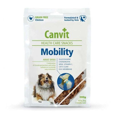 Canvit Mobility Snack - Полувлажное лакомство для защиты и восстановления суставов стареющих и взрослых собак can508792 фото