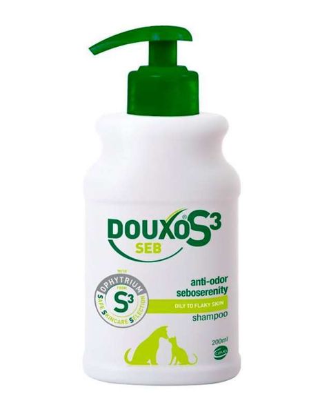 Ceva Douxo S3 Seb - Лечебный шампунь для жирной, сухой кожи с перхотью 9922 фото
