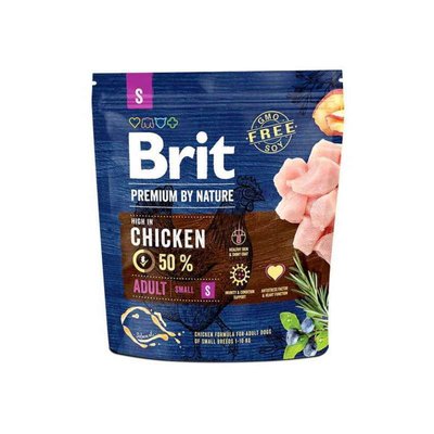Brit Premium Adult S - Сухий корм з куркою для дорослих собак дрібних порід 170809/6284 фото