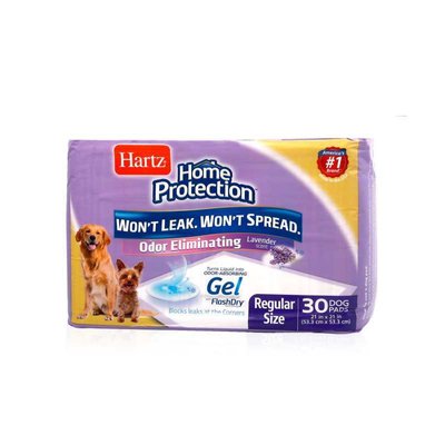 Hartz Home Protection Odor Eliminating Dog Pads Lavender - Пеленки для щенков и собак с уничтожителем запаха и ароматом лаванды Н14837 фото