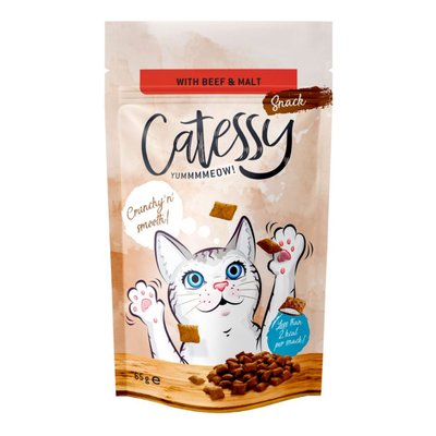 Catessy Sticks - Ласощі хрусткі з яловичиною для виведення шерсті для котів 513742 фото