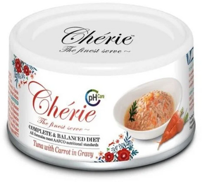 Cherie Urinary Care Tuna & Carrot - Влажный корм микс тунца с морковкой в соусе для взрослых кошек CHT17503 фото