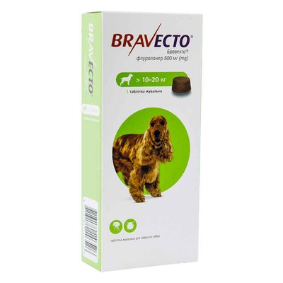 Bravecto (Бравекто) - Жувальні таблетки від бліх і кліщів для собак 854 фото